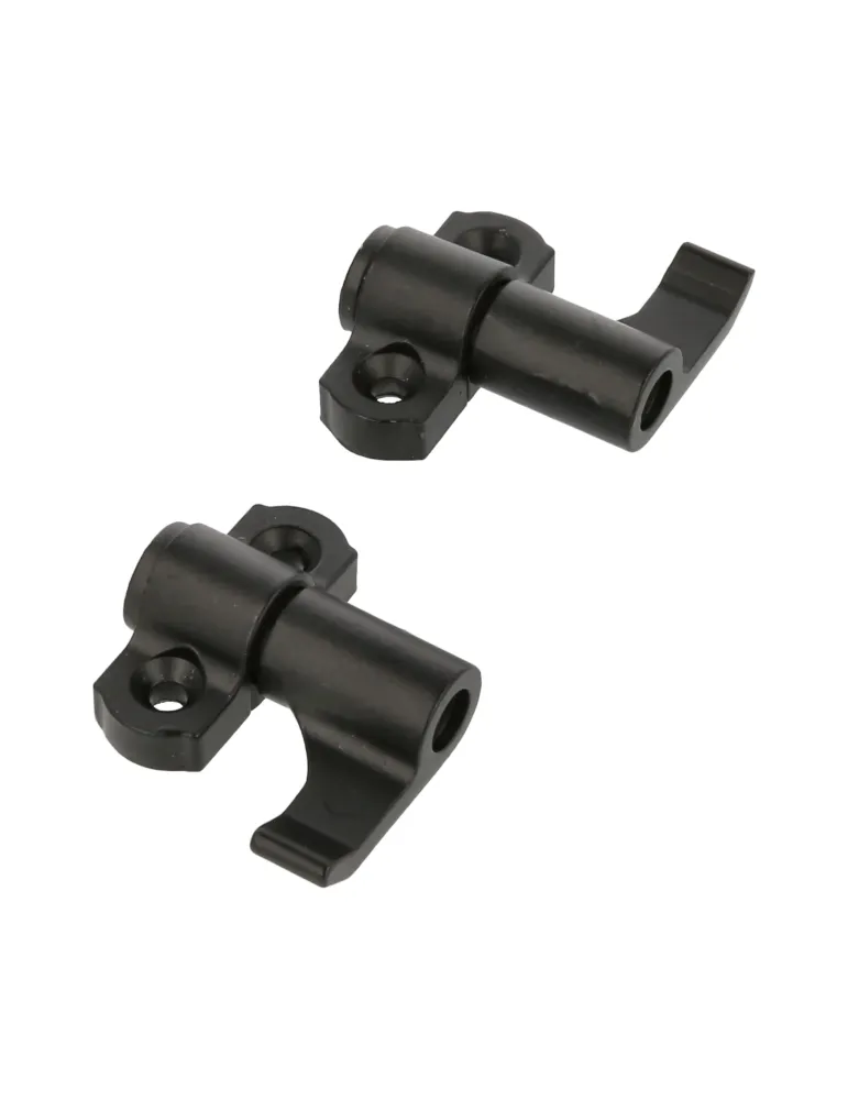 Conjunto de ganchos de cierre 7070 - 40 x 33 x 15 mm - Zamak - Negro