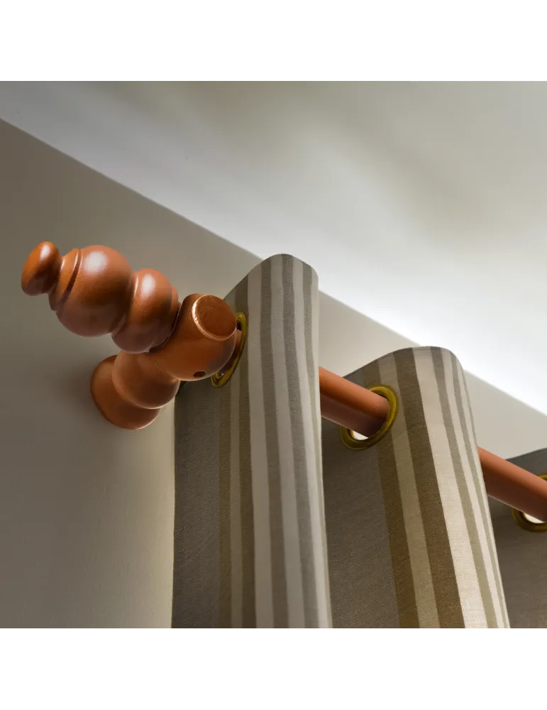 Conjunto pared 370 - Ø30 mm x 1,6 m - Madera - Sapelli
