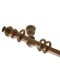 Conjunto pared 372 - Ø30 mm x 2 m - Madera - Nogal