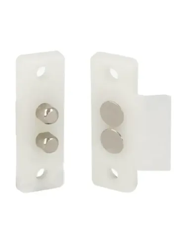 Contacto puerta 2P - 48 x 16 mm - Nylon - Blanco