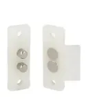 Contacto puerta 2P - 48 x 16 mm - Nylon - Blanco