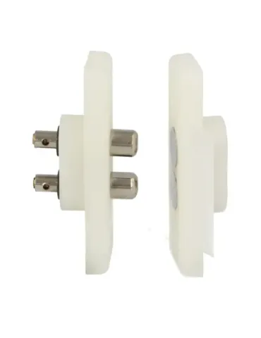 Contacto puerta 2P - 48 x 16 mm - Nylon - Blanco 2