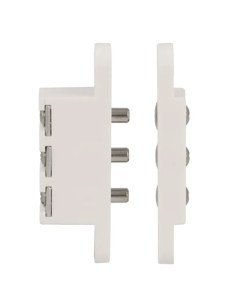 Contacto puerta 3P - 71 x 14 mm - Nylon - Blanco
