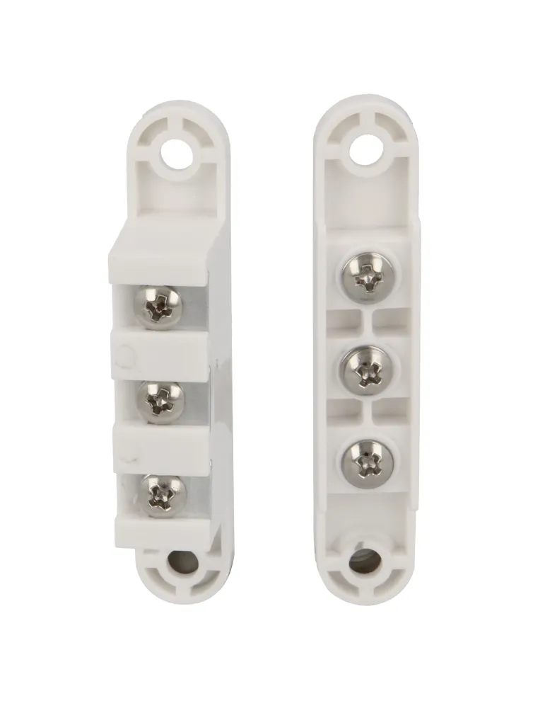 Contacto puerta 3P - 71 x 14 mm - Nylon - Blanco