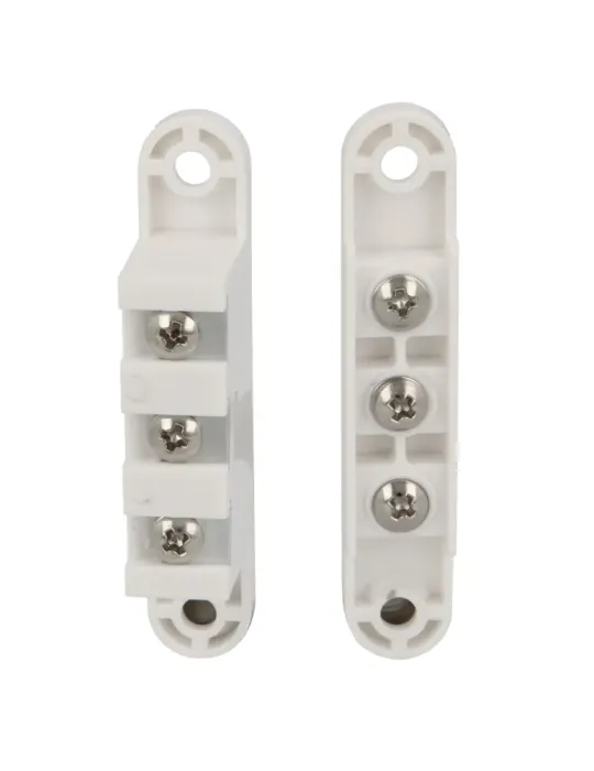 Contacto puerta 3P - 71 x 14 mm - Nylon - Blanco