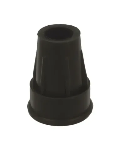 Contera muleta 657 - Ø18 mm - Goma - Negro