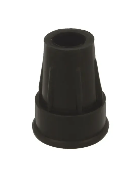 Contera muleta 657 - Ø18 mm - Goma - Negro