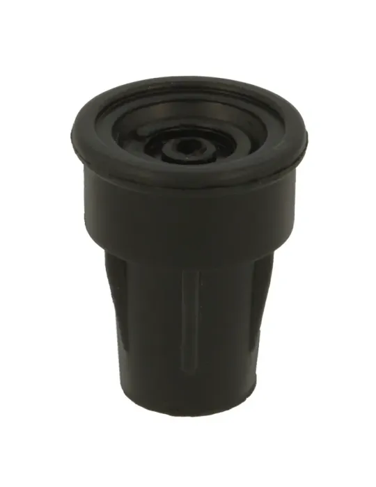 Contera muleta 657 - Ø18 mm - Goma - Negro