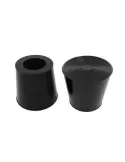 Contera retenedor pie 10 - 21 x 20 x 16 mm - Goma - Negro