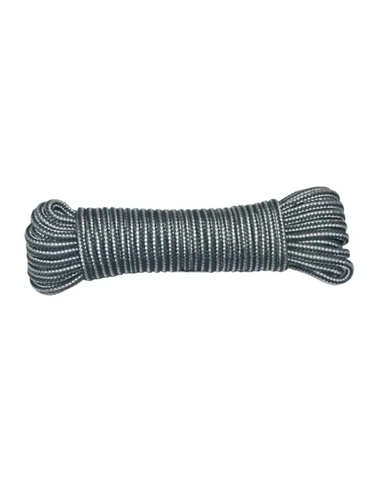 Cordón de polipropileno trenzado 20130 - Ø4 mm - Polipropileno - Blanco/Verde