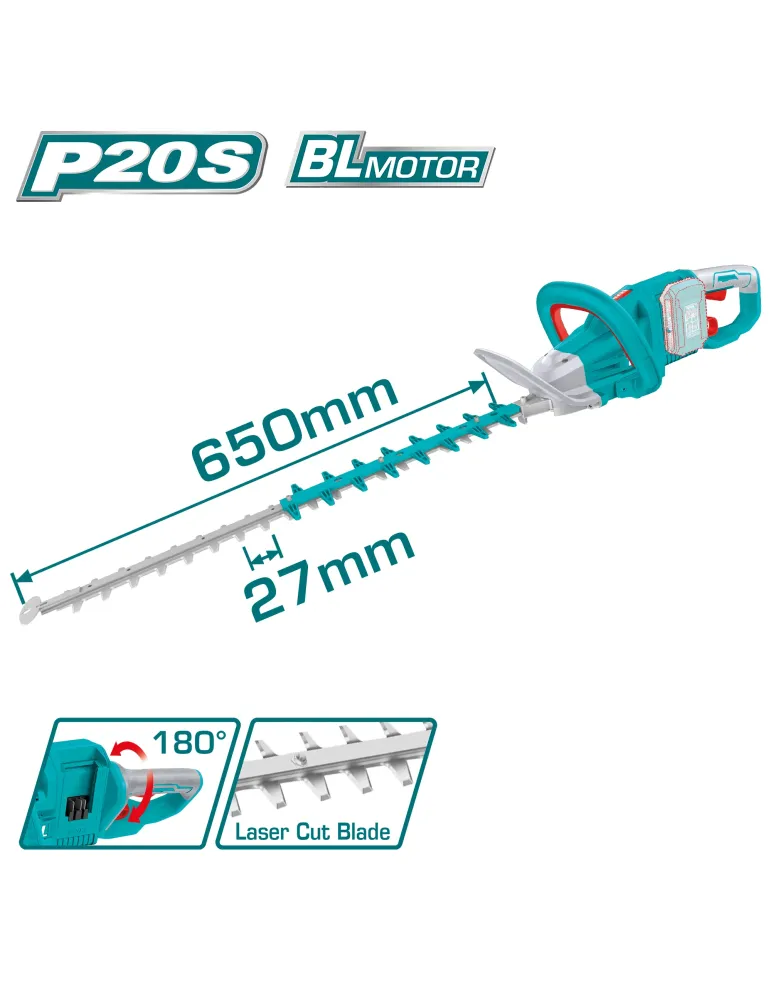Cortasetos Brushless a batería THTLI40028 - 40 V