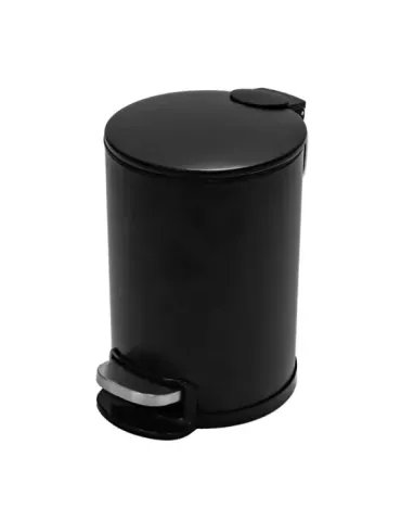 Cubo de pedal TACTO - Ø168 x 255 mm - Acero - Negro