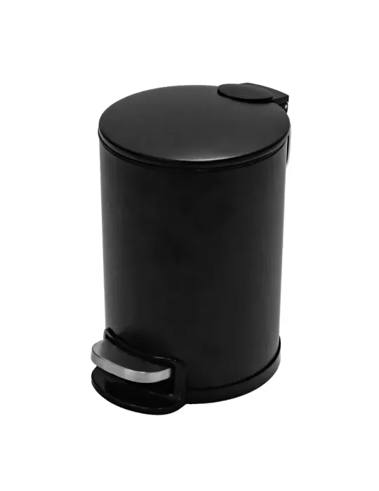 Cubo de pedal TACTO - Ø168 x 255 mm - Acero - Negro