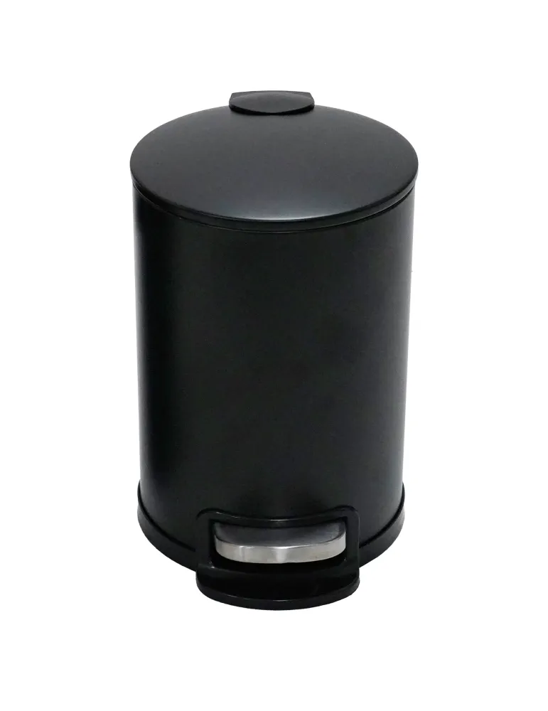 Cubo de pedal TACTO - Ø168 x 255 mm - Acero - Negro