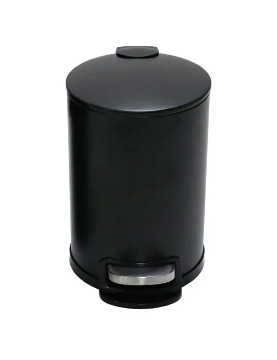 Cubo de pedal TACTO - Ø168 x 255 mm - Acero - Negro