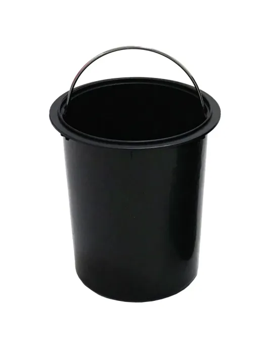 Cubo de pedal TACTO - Ø168 x 255 mm - Acero - Negro