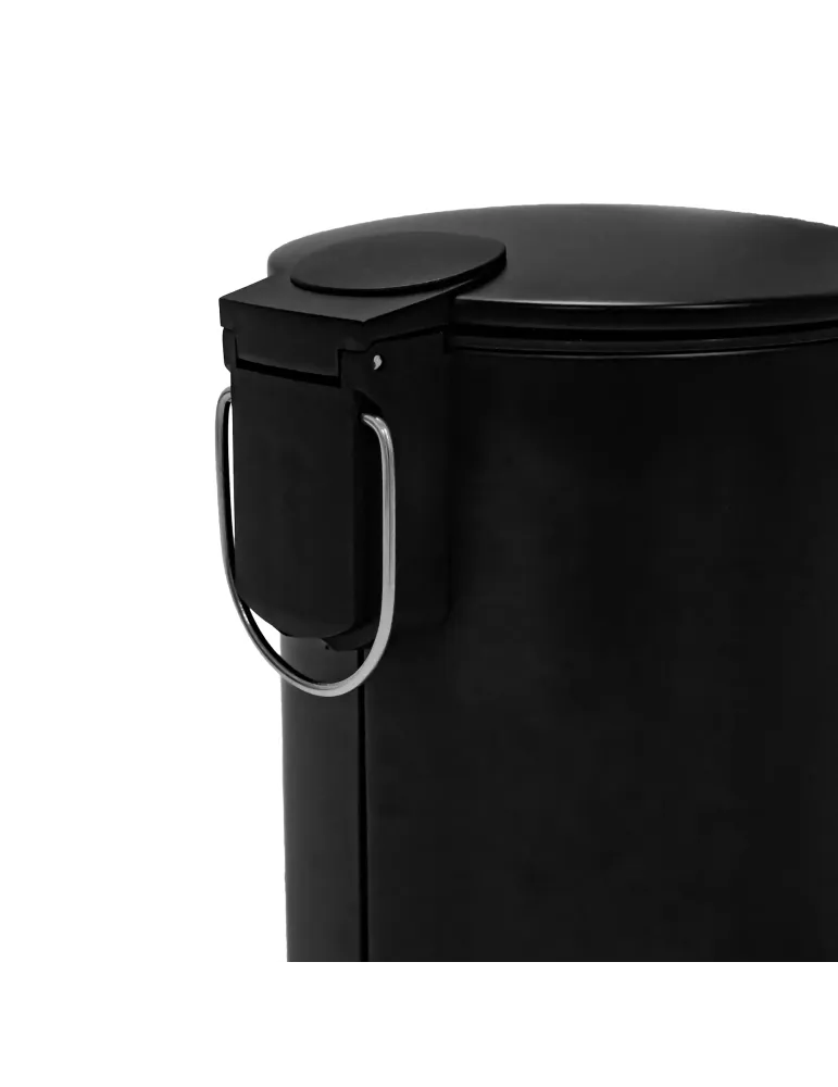 Cubo de pedal TACTO - Ø168 x 255 mm - Acero - Negro