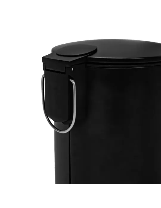 Cubo de pedal TACTO - Ø168 x 255 mm - Acero - Negro