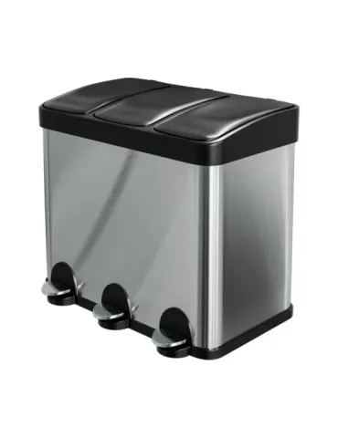 Cubo de reciclaje triple con pedal Mod. RECIK3