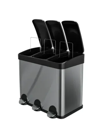 Cubo de reciclaje triple con pedal Mod. RECIK3 2