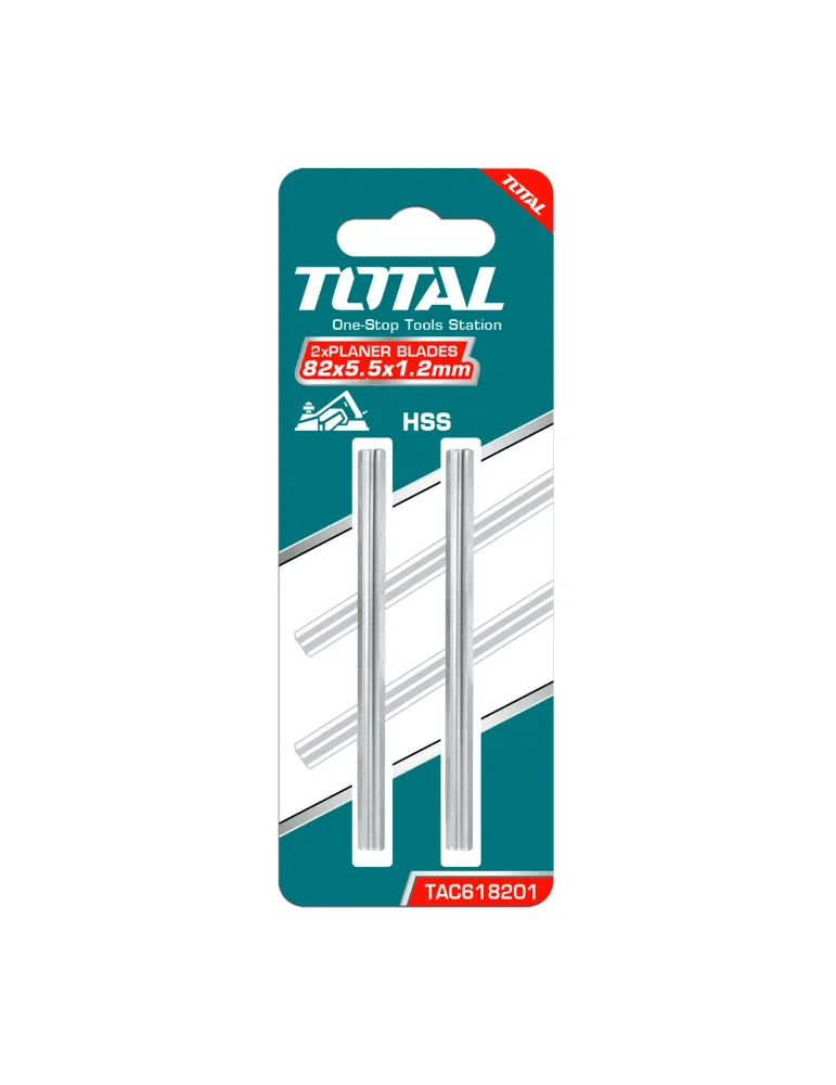 Cuchilla cepillo eléctrico TAC618201 - 82 x 5,5 x 1,2 mm