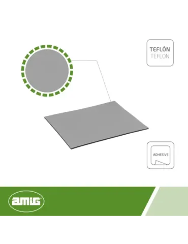 Deslizador 79 - 80 x 95 mm - Teflón - Gris
