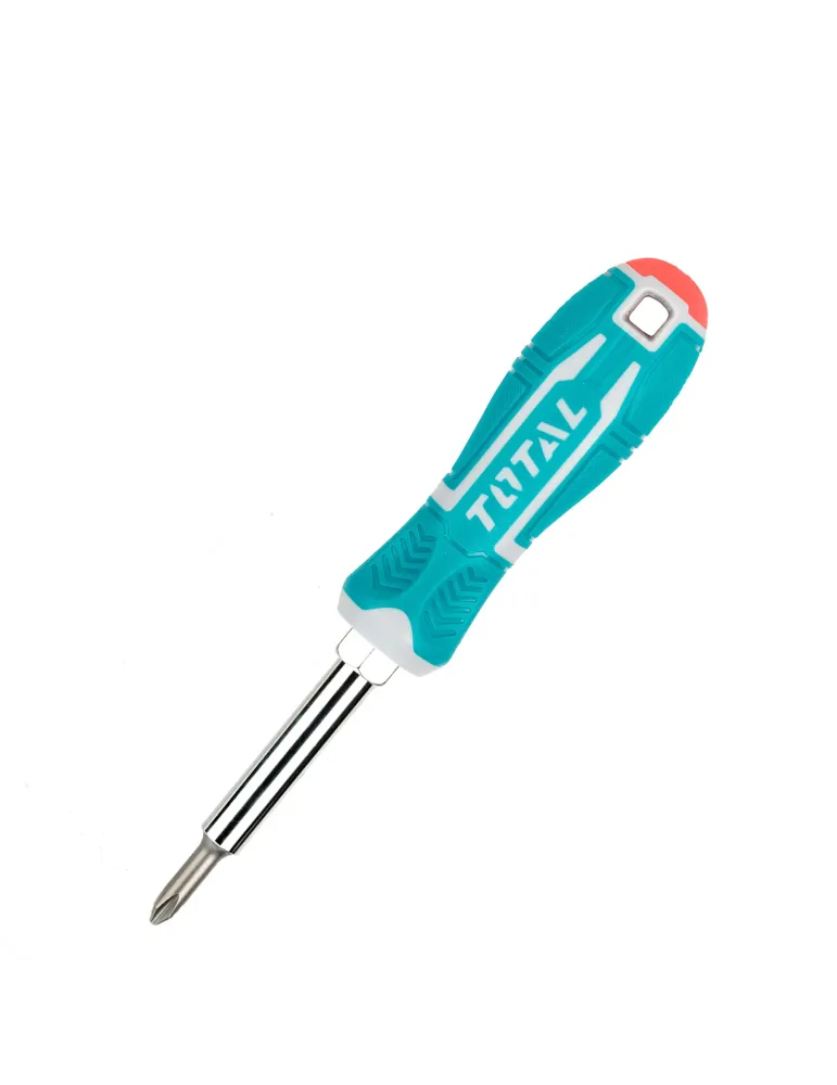 Destornillador con 6 puntas intercambiables THT2506076 - Cromo vanadio (Cr-V)
