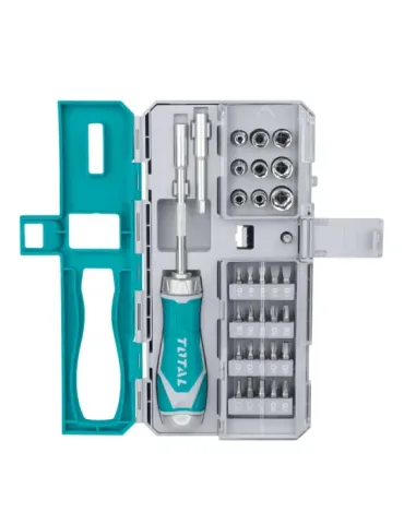Destornillador con juego de puntas y vasos TACSD30336 - 33 Piezas