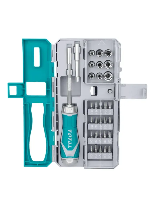 Destornillador con juego de puntas y vasos TACSD30336 - 33 Piezas