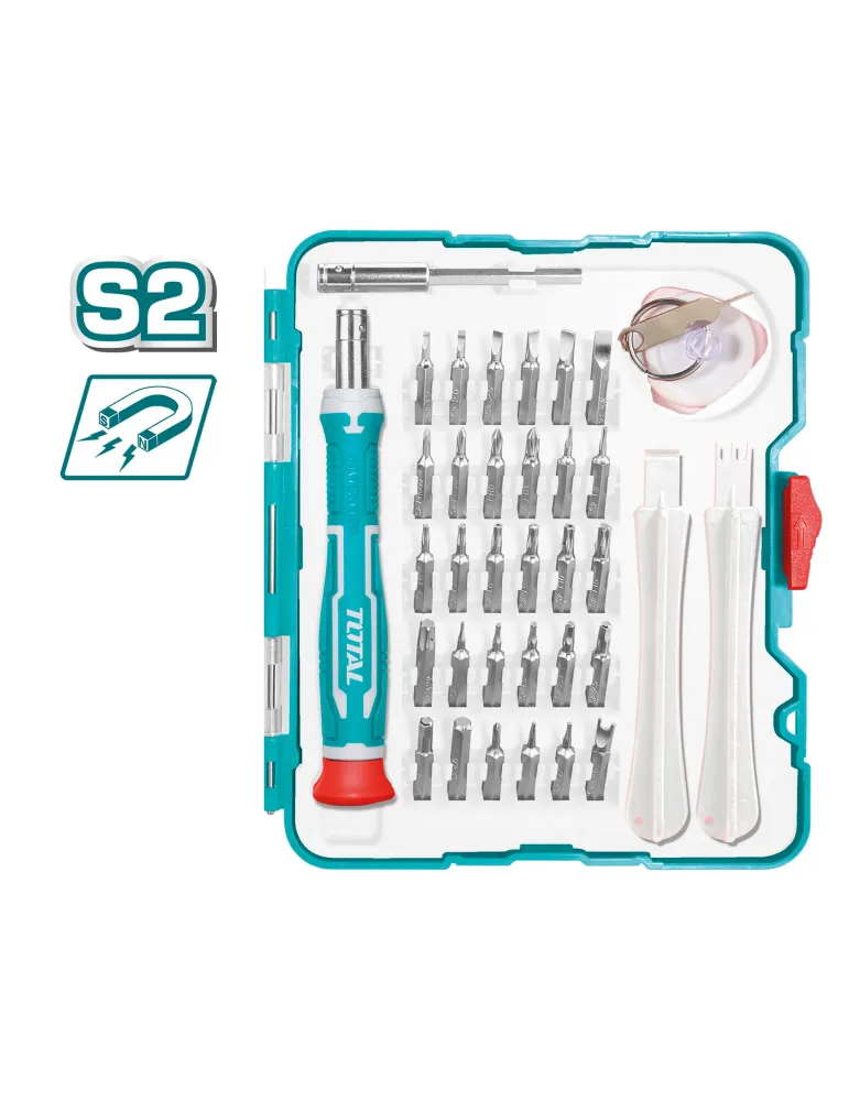 Destornillador con puntas de precisión TACSD30376 - 37 Piezas