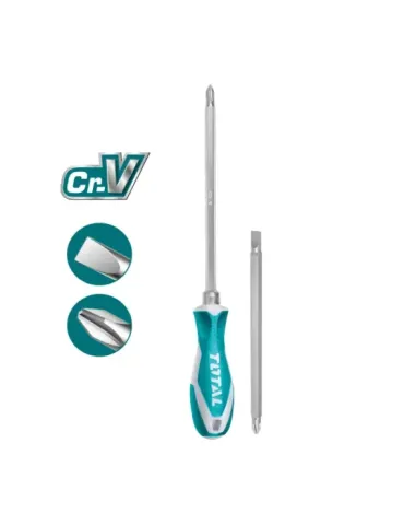 Destornillador con varilla intercambiable THT250206 - 160 mm - Cromo vanadio (Cr-V)