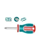 Destornillador corto punta Phillips TSDPH2038 - PH2 x 38 mm