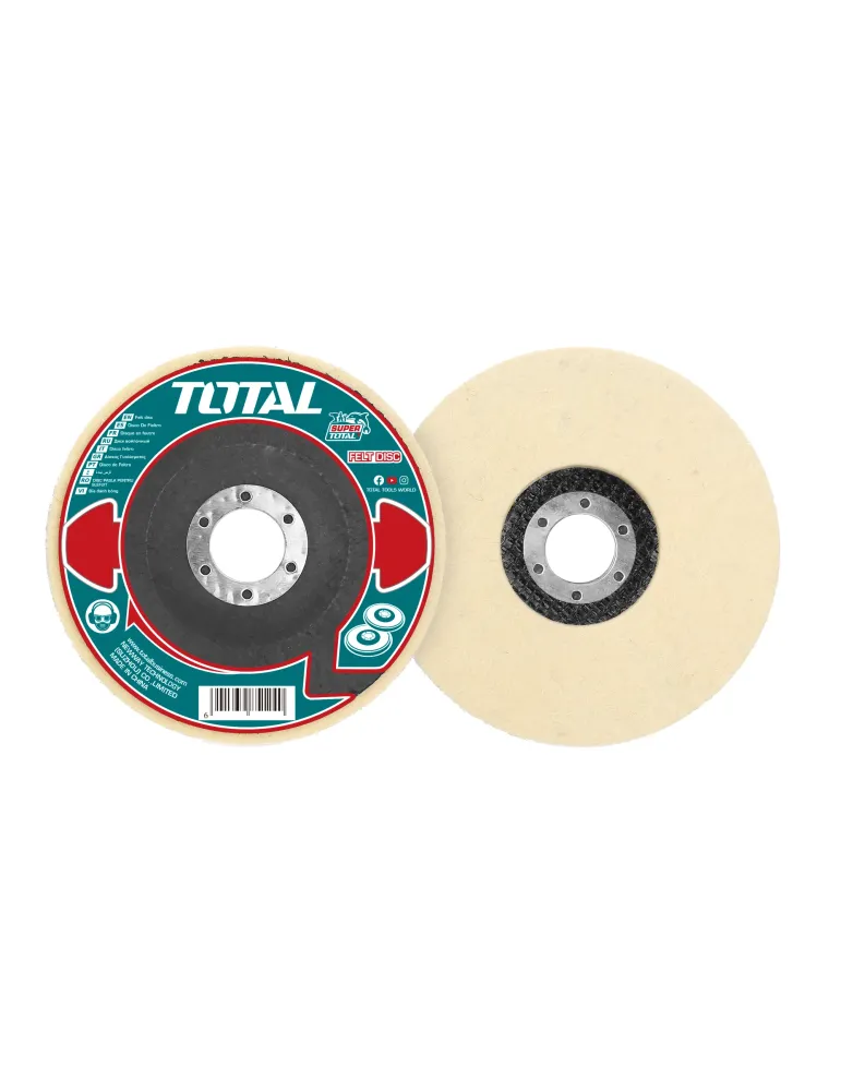 Disco de pulido de fieltro de lana TAC671151 - Ø115 mm