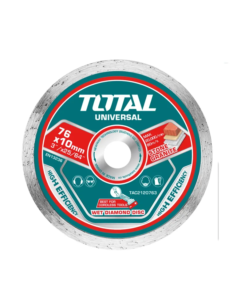 Disco diamante ladrillo y hormigón TAC2120763 - Ø76 mm