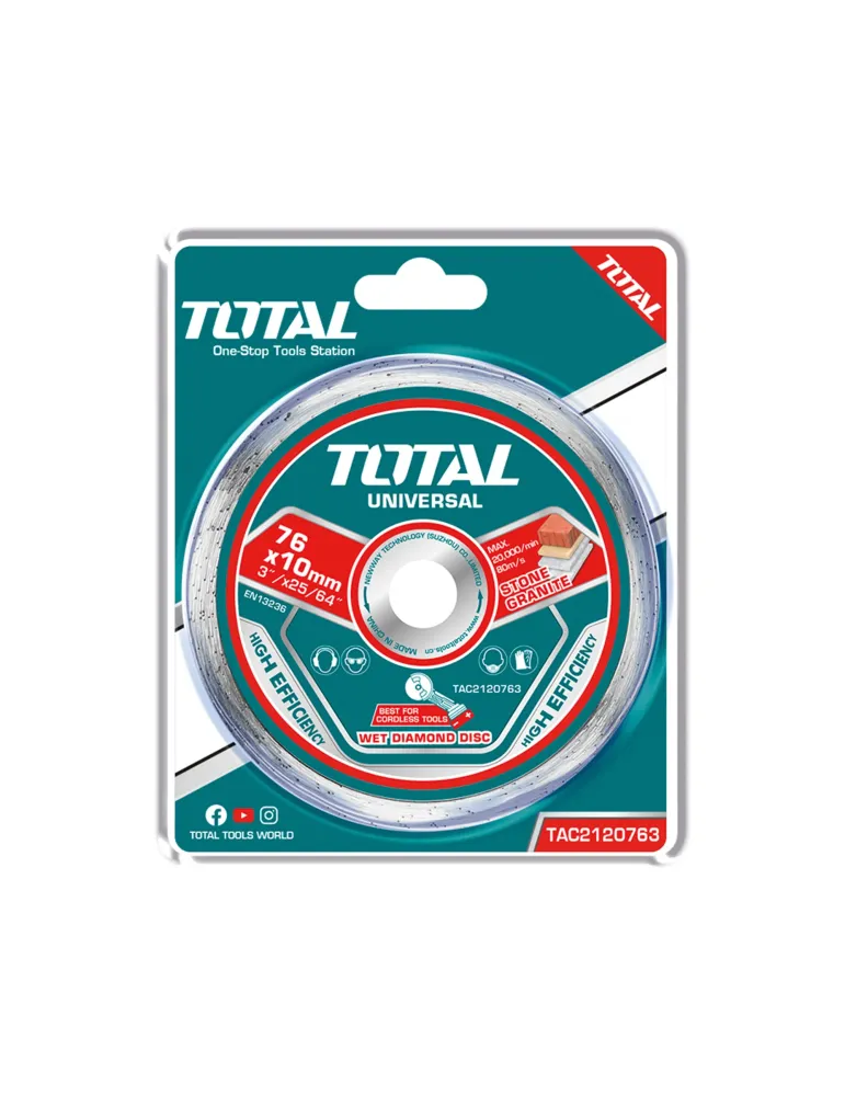 Disco diamante ladrillo y hormigón TAC2120763 - Ø76 mm