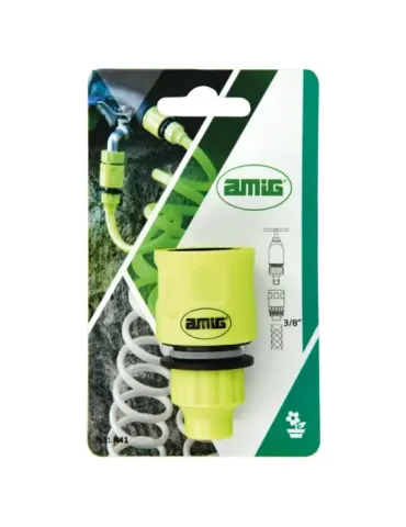 Empalme rápido manguera R41 - 3/8'' - ABS - Verde pistacho 2