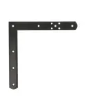 Escuadra 3090 - 220 x 220 mm - Acero - Negro - Derecha