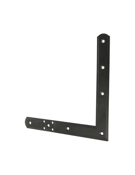 Escuadra 3090 - 220 x 220 mm - Acero - Negro - Derecha