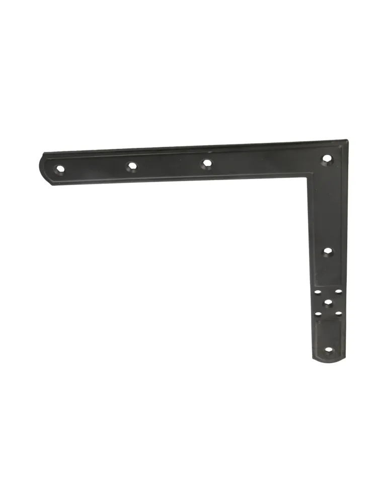 Escuadra 3090 - 220 x 220 mm - Acero - Negro - Derecha