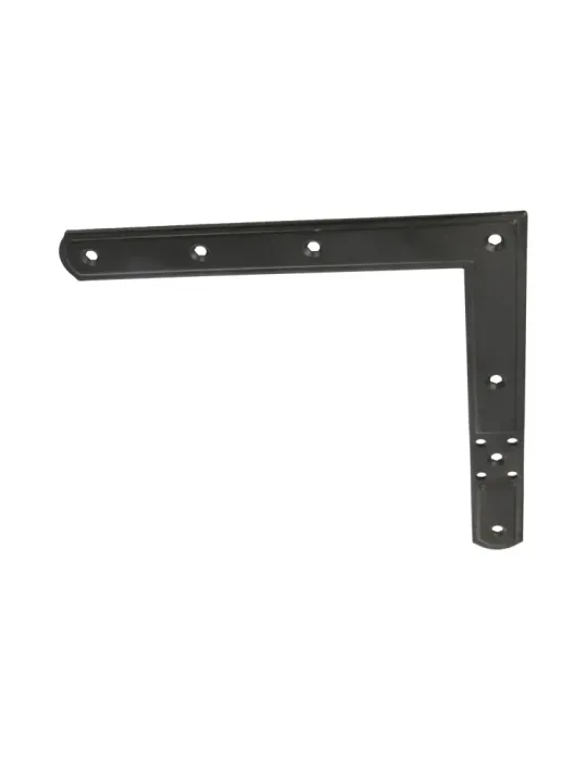 Escuadra 3090 - 220 x 220 mm - Acero - Negro - Derecha