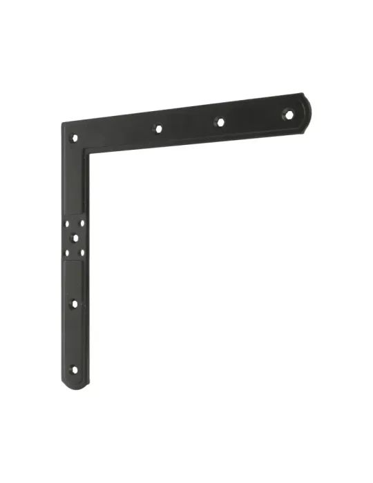 Escuadra 3093 - 220 x 220 mm - Acero - Negro - Izquierda