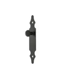 Escudo tirador 100 - 146 x 30 mm - Acero - Negro