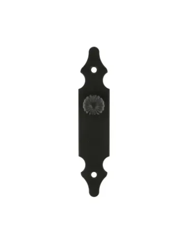 Escudo tirador 100 - 146 x 30 mm - Acero - Negro 2
