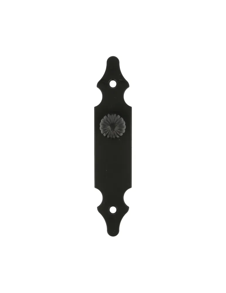 Escudo tirador 100 - 146 x 30 mm - Acero - Negro
