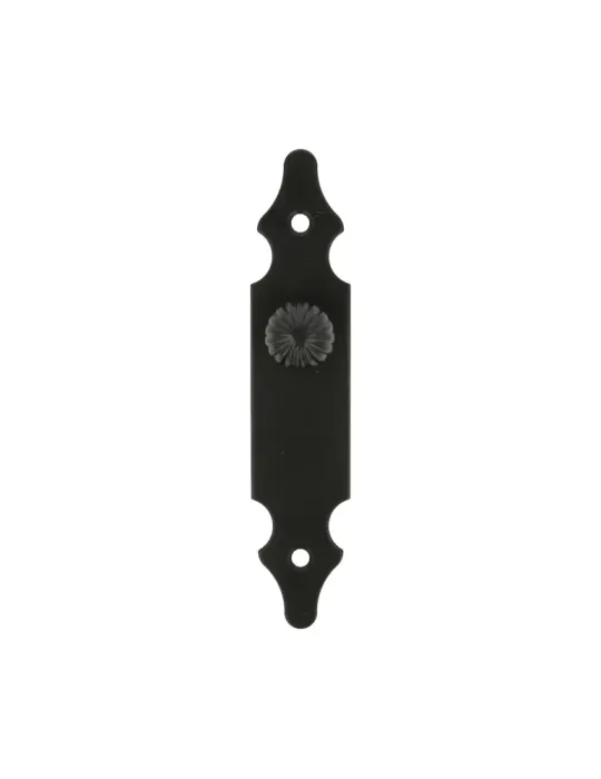 Escudo tirador 100 - 146 x 30 mm - Acero - Negro