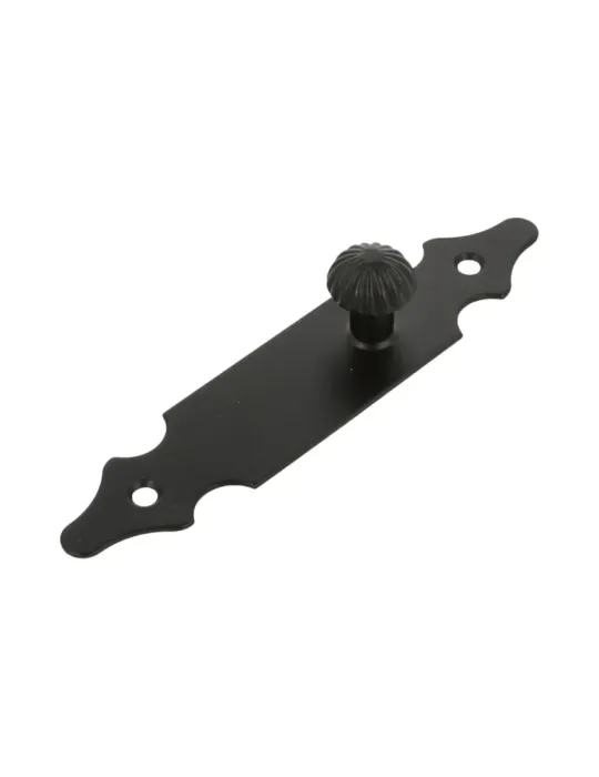 Escudo tirador 100 - 146 x 30 mm - Acero - Negro