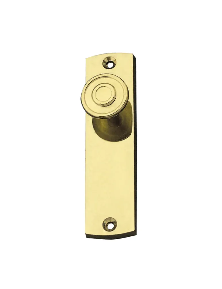 Escudo tirador 19 - 109 x 28 mm - Zamak - Latonado