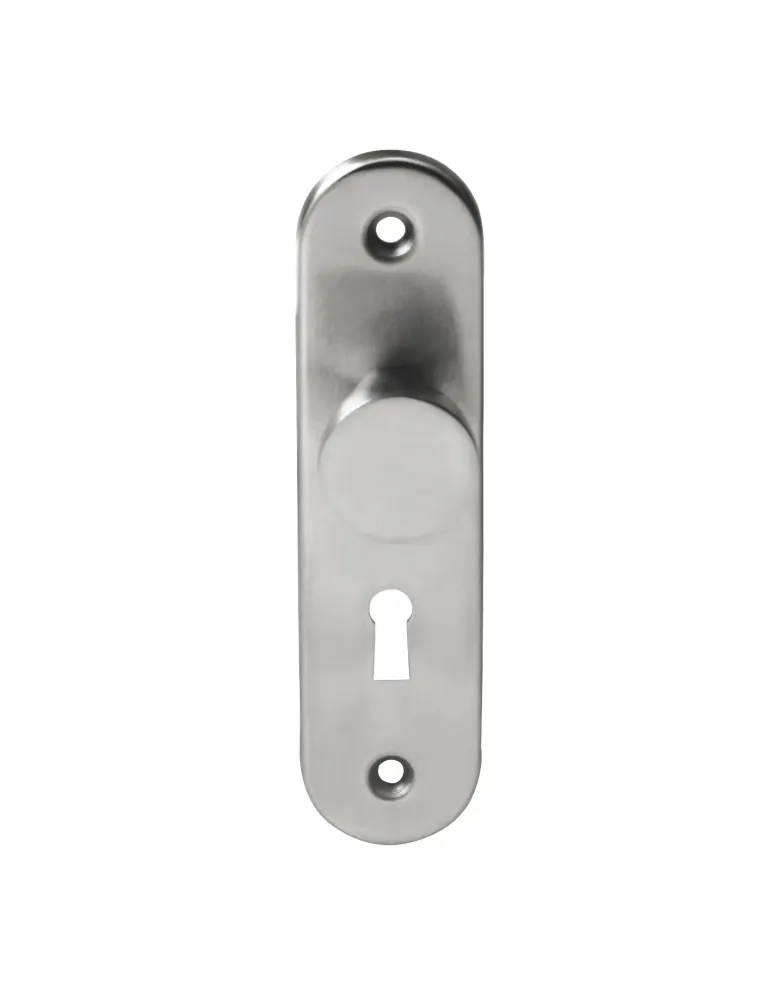 Escudo tirador 41 - 120 x 30 mm - Acero inoxidable 18/8 - Mate