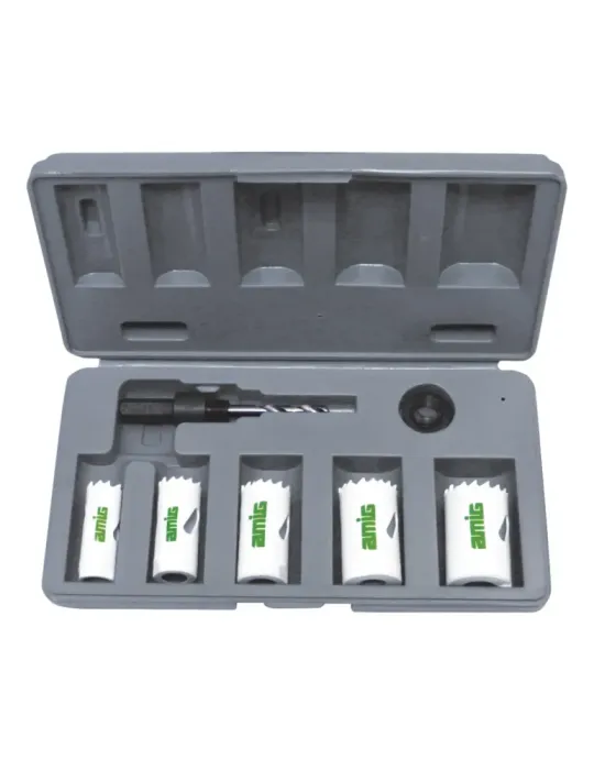Estuche coronas bimetal 23130 - Ø19-22-25-29-32 mm