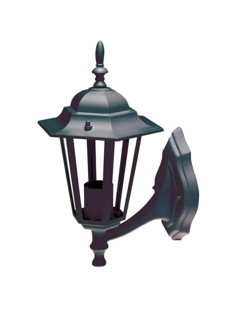 Farol pared 3000 - 400 x 270 mm - Aluminio - Negro